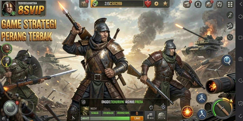 Screenshot gameplay 8SVIP memperlihatkan pertempuran strategis yang mendebarkan.