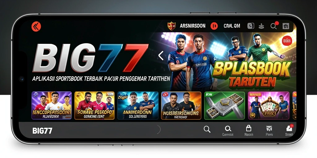 Tangkapan layar utama BIG77 menampilkan pengalaman taruhan olahraga yang mendebarkan.