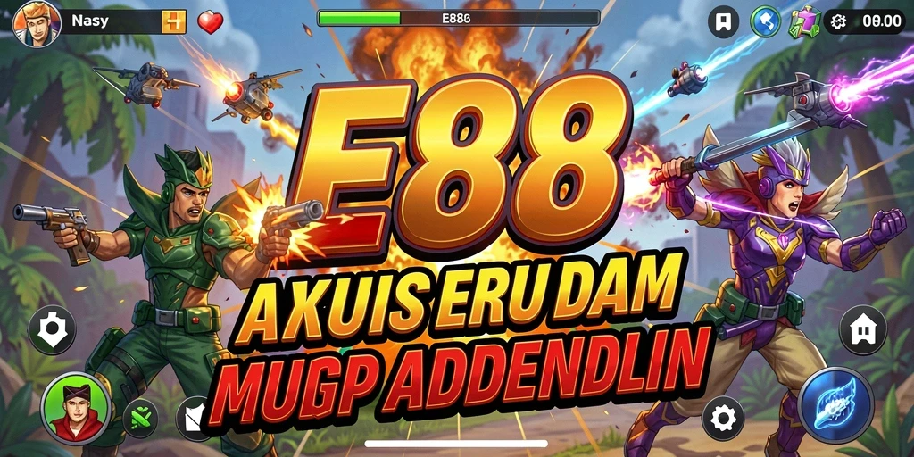 Gameplay E88 menampilkan aksi yang mendebarkan dan seru.