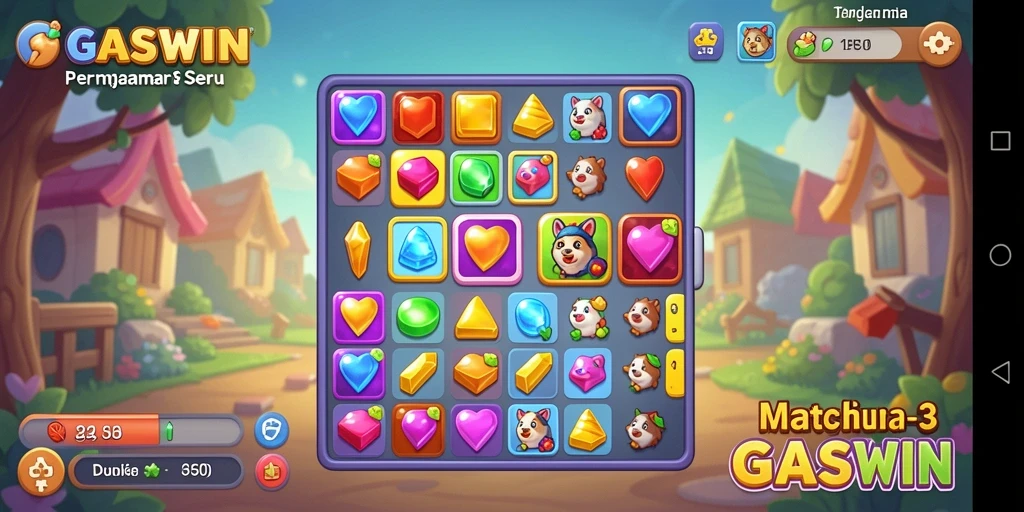 Screenshot dari gameplay GASWIN yang seru dan menantang.