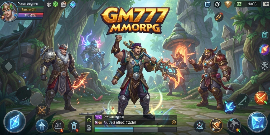Gameplay seru dalam GM777 dengan pertarungan epik dan petualangan.