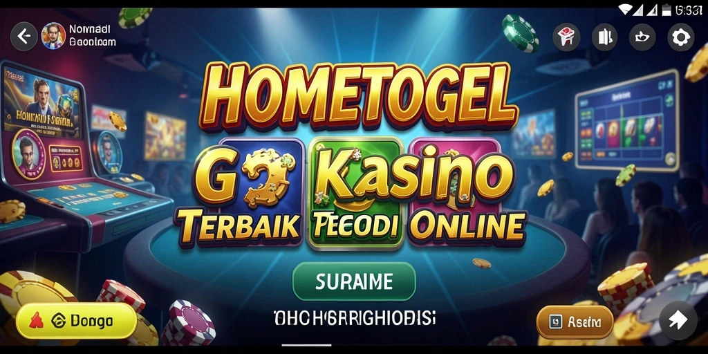 Tampilan seru gameplay Kasino di HOMETOGEL.