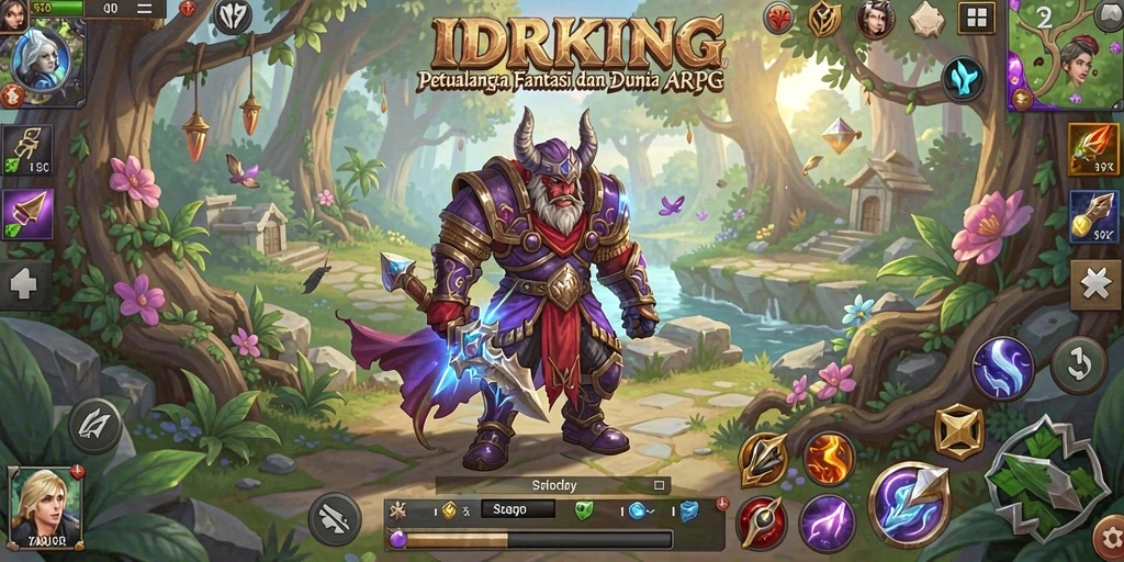 Gameplay seru dengan pertarungan dinamis di dunia fantasi.