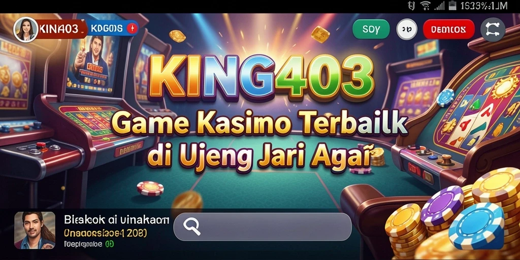Tampilan grafis permainan Kasino yang menawan dan interaktif.