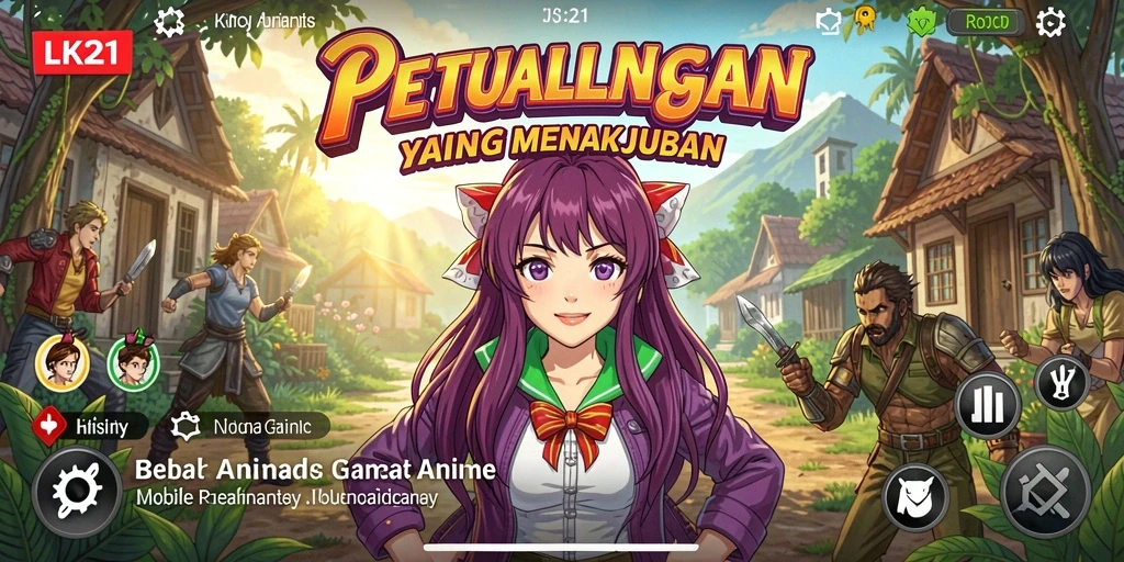 Tampilan menakjubkan dari gameplay Anime di LK21.
