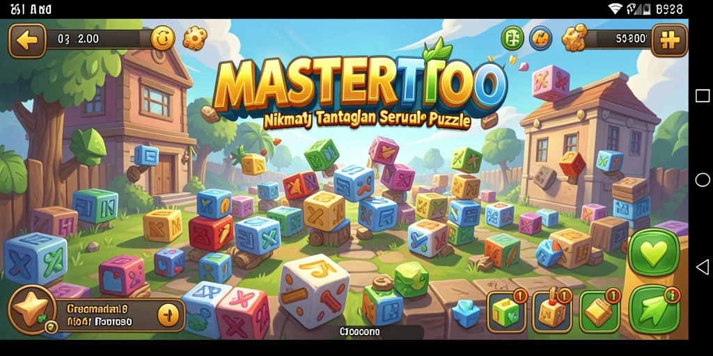 Screenshot gameplay MASTERTOTO yang menunjukkan tantangan puzzle yang menarik.