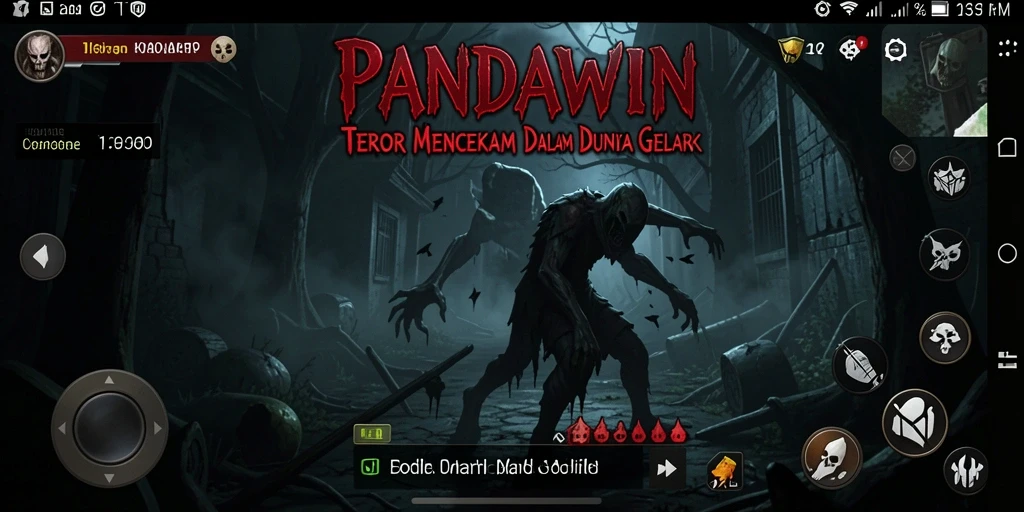 Screenshot menampilkan gameplay menyeramkan dari PANDAWIN.