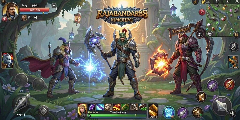 Tampilan gameplay menarik dari RAJABANDAR88 dengan aksi pertempuran seru.