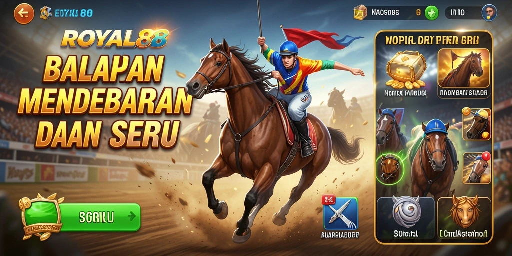 Gameplay balap yang mendebarkan dan penuh aksi di ROYAL88.