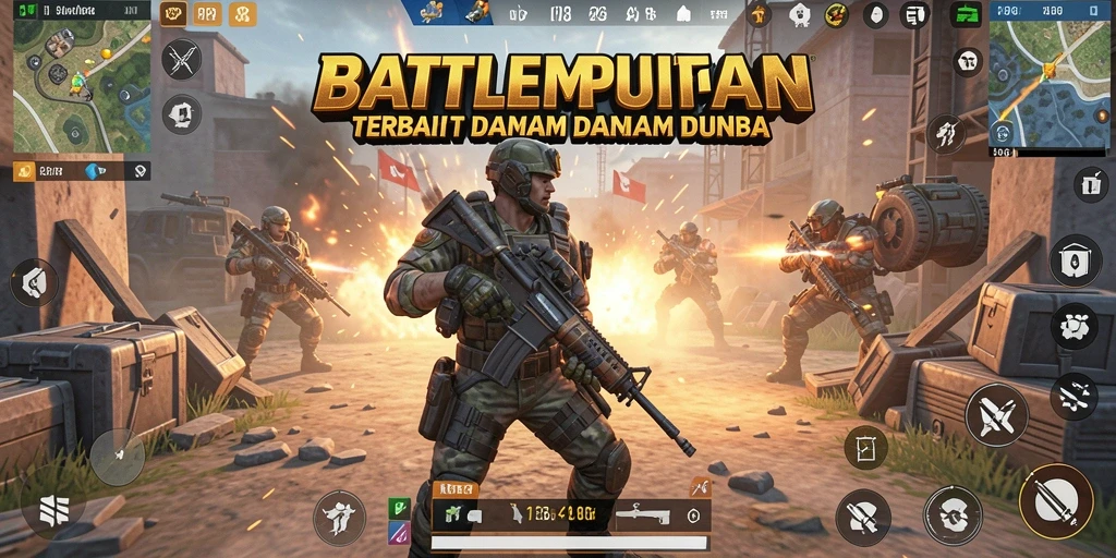 Screenshot gameplay RP8 menampilkan aksi pertempuran yang seru dan mendebarkan.