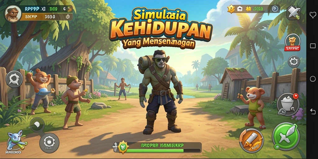 Tangkapan layar RPRPRP menampilkan aksi gameplay simulasi yang seru.