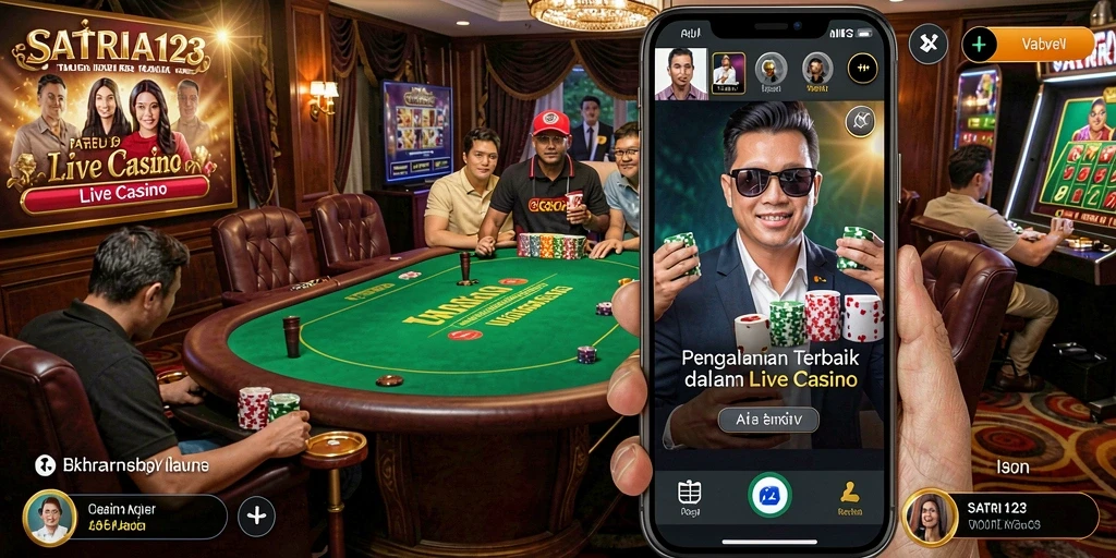 Tampilan gameplay SATRIA123 yang mendebarkan di Live Casino.