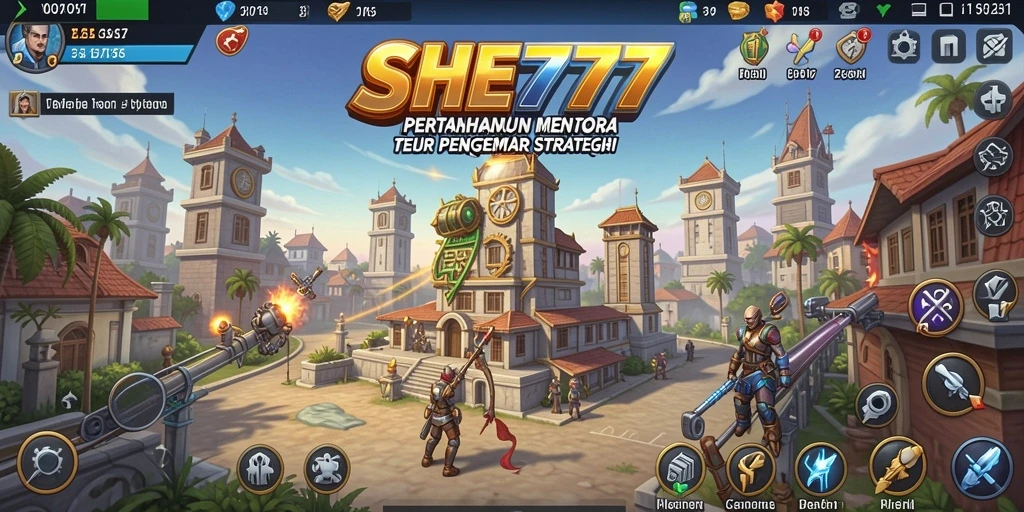 Gameplay menara pertahanan yang menegangkan dan menarik.
