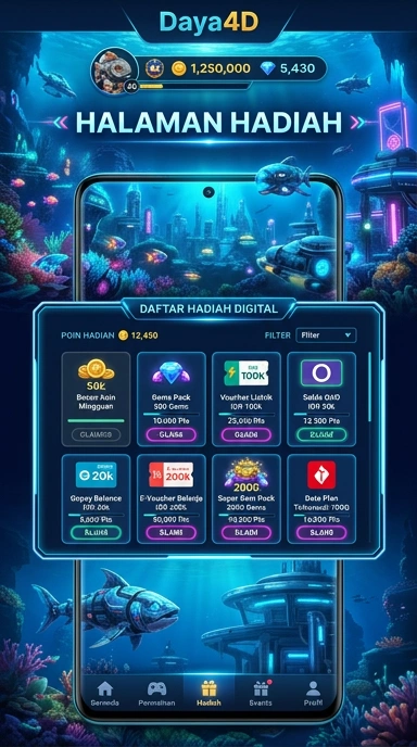 Katalog aplikasi Daya4D yang bervariasi dan lengkap.